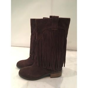 🌴Lucky Brand Caleb Brown Fringed Boots🌴